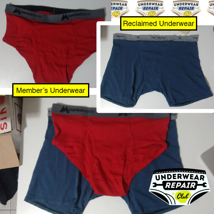 reclaimed underwear comparison sizing