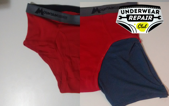 silver repair: alter briefs into boxers