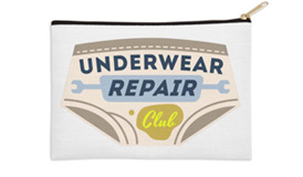 Underwear Repair Club Regular Zip Pouch