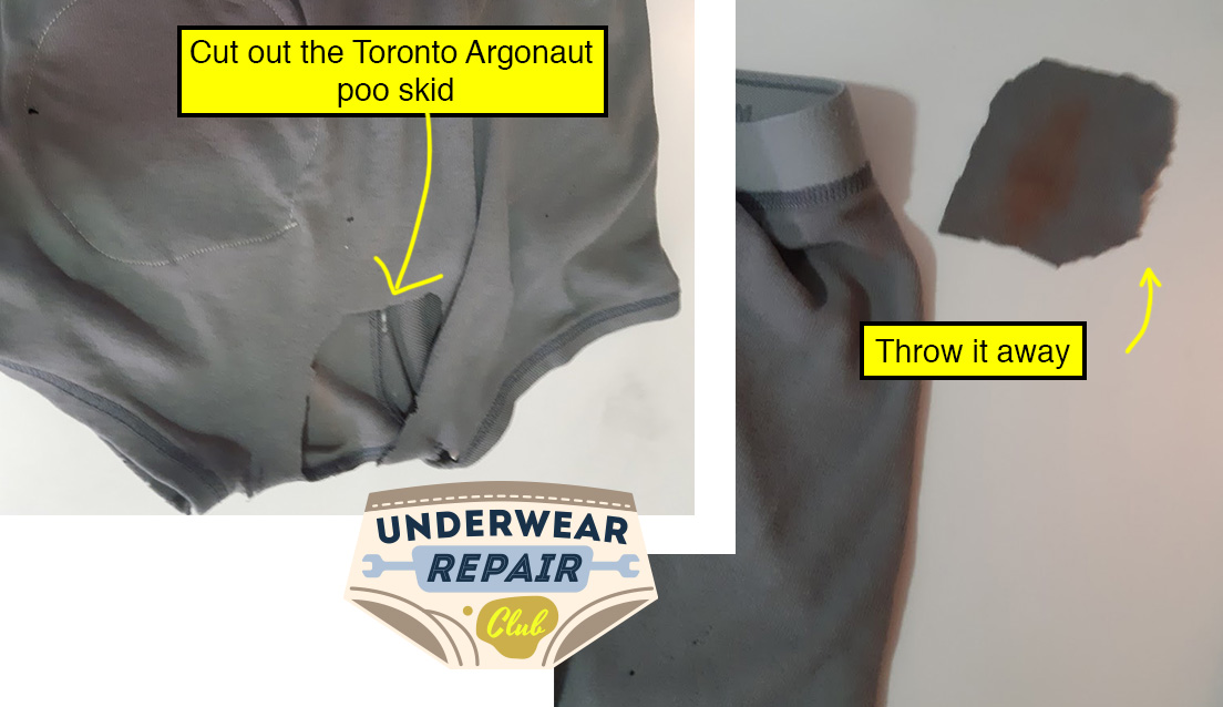 Cut out the Toronto Argonauts poop stain